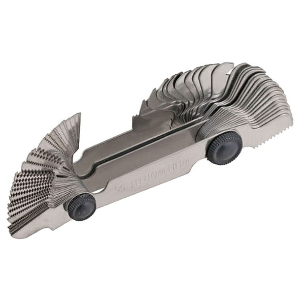 52 Blade Metric Imperial System Screw Pitch 55/60 Degree Thread Measuring Gauge 52 Blade Metric Imperial System Screw Pitch 55/60 Degree Thread Measuring Gauge